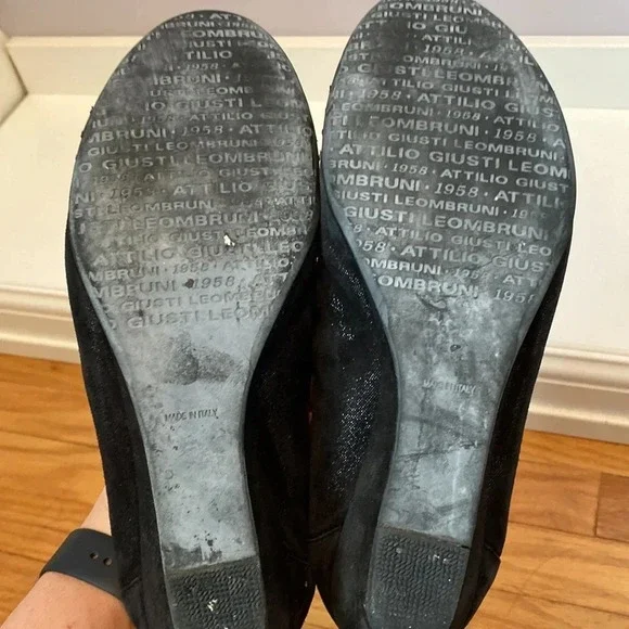 AGL black closed toe shoes with low heel size 41 - Picture 7 of 14